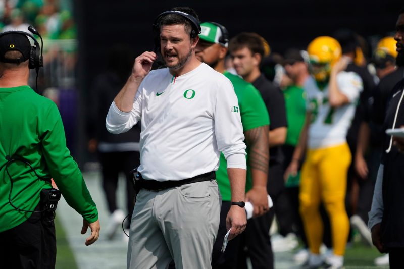 If one of the athletic directors looking to fill one of the Power 4 head coach vacancies in college football thought they had a chance at luring Dan Lanning away from Oregon football, it’s time to change course.
Appearing on the ‘Rich Eisen Show’ on Thursday, Oct. 30, Lanning intercepted Eisen in the middle of Eisen’s question when asked what his interest level would be in entertaining the thought of leaving the Ducks for one of the current openings and gave a definitive no.
‘Zero,’ Lanning said. ‘I’m not leaving Oregon.’
Lanning did add some additional words to the end of that sentence that got a few chuckles from Eisen and his staff.
‘… As long as I win. That’s what I always tell my kids, ‘If your dad wins, we will be at Oregon.’ So I got to win. That’s how it changes,’ Lanning said.
There are currently seven openings — Arkansas, Florida, LSU, Penn State, Virginia Tech, Oklahoma State and UCLA — at the Power 4 Conference level of Division I college football as of Oct. 30, with the possibility of more openings coming before the season ends. That does not include the opening at Oregon State, which is competing as if it is an independent as the Pac-12 rebuilds, and the opening at Stanford that was created back in March.
Asked about his thoughts on the number of firings midseason, including James Franklin’s firing at Penn State that happened two weeks after Lanning’s Ducks beat the Nittany Lions in double overtime in a No. 3 vs. No. 5 matchup, Lanning offered a reflective response.
‘Probably more than anything, it makes me more grateful for where I am at. And recognizing how fragile and special it is. It motivates me to keep working hard because you realize how temporary things can be if you are not moving in the right direction,’ Lanning said.
‘On the same note, I always think of everyone else involved in that. The assistant coach, the graduate assistant, the player that is signed up to play for somebody and how quickly your world can change. Continuity and stability are important and it’s hard to have, and when you have it, you’ve got to recognize it and take advantage of it.’
Since being hired at Oregon in 2021, Lanning has built the Ducks into one of the top programs in the country. In four seasons at Oregon, Lanning has posted an overall record of 42-7, which includes a Big Ten title and a College Football Playoff berth last season. He was awarded a six-year contract extension by the Ducks last March, which keeps him in Eugene through the 2030 season.
<em>The USA TODAY app gets you to the heart of the news — fast</em><strong>. </strong><em>Download for award-winning coverage, crosswords, audio storytelling, the eNewspaper and more</em><strong>.</strong>
This post appeared first on USA TODAY