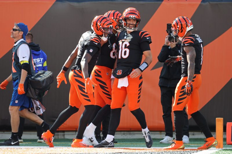 AI-assisted summary
Standout performances from players like Breece Hall and James Cook were among Sunday’s major fantasy football takeaways.
Several key players, including Saquon Barkley and Quinshon Judkins, suffered injuries, impacting fantasy football lineups.
Week 8 hadn’t even started, and it was already a wild one.
First came bye-mageddon, as the NFL once again put six teams on bye for seemingly no reason.
Then, as Sunday approached, injuries kept popping up out of nowhere, making it even harder to fill fantasy lineups.
Once the games began, there were blowouts, shocking upsets, and more tough injuries. And with the Jets finally getting their first win, there are no longer any winless teams in the NFL.
Many fantasy football managers will be glad to see Week 8 go, but before it does, here’s a recap of every game with the key fantasy takeaways you need.
Week 8 fantasy football game recaps
Dolphins 34, Falcons 10
The Dolphins were able to take advantage of the Falcons, who did not have Michael Penix Jr. and Drake London.
Miami Dolphins
QB Tua Tagovailoa had his best game of the season. He completed 20-of-26 for 205 yards and four touchdowns. Still not someone to trust week-to-week.
Without TE Darren Waller, WR Malik Washington stepped up as the second receiver with five targets. Could be a deeper league bench option, but that is about it.
RB De’Von Achane led the backfield in touches, but it’s notable that Ollie Gordon received 10 carries. Most likely due to mop-up duties, but something to keep an eye on if it continues next week.
Atlanta Falcons
With no Drake London, Darnell Mooney was supposed to be the primary receiver. He did tie David Sills V in receiver snaps, but was second in targets, catching only one for 11 yards.
First in targets was WR KhaDarel Hodge, with a whopping eight. The offensive struggles meant he caught only three, but if London is going to miss time, Hodge is at least somebody to keep in mind for deeper leagues.
Bijan Robinson played a season low in snaps, but the Falcons barely played him in the fourth quarter when they were down multiple scores. No need to panic.
The Kirk Cousins tryout did not go well. Safe to leave him on waivers even if Penix is out again.
Jets 39, Bengals 38
It looked like there was no chance the Jets were going to win this game heading into the fourth quarter down 31-16, but they had other things in mind.
New York Jets
QB Justin Fields was not spectacular, but did enough to win. His ceiling in fantasy is great thanks to his rushing ability, but he is a landmine. Start at your own risk.
Breece Hall was story of the day. He rushed for 133 yards, two touchdowns and threw for one as well. He should be good in games in which the Jets are competitive.
TE Mason Taylor was good again, yet he continues to be under-rostered. Outside of a bad game in London, where he caught just one pass on two targets, he has had 38 targets in the other five games starting Week 3. That is elite usage for a tight end; go get him if he is out there.
Cincinnati Bengals
The snap count for RBs Chase Brown and Samaje Perine is getting closer each week. This week: 32-25. Brown is still getting the majority of the early-down work, but Perine is getting more as of late, and this week it led to 94 yards and a touchdown on nine carries. Perine is worth a flyer on teams as a bye-week flex option and a premium handcuff.
Joe Flacco is starting to look like a possible top-12 QB the rest of the way. Eight touchdowns in his first three games with the Bengals. Those relying on QBs like Caleb Williams and Jordan Love might want to take a look.
Patriots 32, Browns 13
Not even the Browns’ stout defense could hold down Drake Maye and the Patriots.
New England Patriots
RB TreVeyon Henderson ran the ball significantly better than Rhamondre Stevenson by quite a bit. One huge blemish is a fumble.
Fumbles have not stopped Stevenson from losing the starting role and better production has yet to give Henderson the role. It is great to see the game from Henderson, but we need to see the role change to trust him.
Mack Hollins led this receiving room this week in targets, receptions and yards. Don’t get too excited. This is still a spread-the-ball-around offense, led by Stefon Diggs and Kayshon Boutte — the secondary receiver who’s a big play threat.
Cleveland Browns
Bad news: RB Quinshon Judkins left in the third quarter with a shoulder injury. The extent of the injury is unknown. It is possible he did not return due to the Browns being down so much. At the very least, they have a bye in Week 9 for him to recover.
Dylan Sampson would be the primary running back if Judkins misses time. Worth a stash pick up just in case, especially for Judkins managers.
TE David Njoku returned from injury, and both he and Harold Fannin Jr. played well, being the two best pass-catchers for the Browns. That should be the norm the rest of the season while Dillon Gabriel is the starting quarterback.
Eagles 38, Giants 20
Philadelphia Eagles
Saquon Barkley looked like the Saquon from 2024: 14 carries for 150 yards and a touchdown. Also added four receptions for 24 yards and a score.
Bad news for Barkley is he suffered a groin injury at the end of the third quarter. Hopefully, he did not return due to the Eagles being up multiple scores. Also noteworthy, they have a bye this week.
If he is out, Tank Bigsby is the running back to roster as he saw 13 of 16 fourth-quarter snaps.
WR A.J. Brown was out, so it was DeVonta Smith and not a lot else. There didn’t need to be with how well the Eagles ran the ball. This led to Jalen Hurts only passing the ball 20 times.
New York Giants
Cam Skattebo looks to have suffered a season-ending ankle injury. This is going to open the door for Tyrone Tracy to take over the leading role.
Tracy is a clear top waiver option in all leagues where he’s available.
WR Darius Slayton returned from his hamstring injury and went right back to his role. He led the team in targets, although it didn’t amount to much. Not a must-roster, but could be sneaky in PPR some weeks.
Bills 40, Panthers 9
The Panthers offense was lifeless today without Bryce Young.
Buffalo Bills
James Cook “cooked” with 19 carries, 216 yards and two touchdowns. It had been a rough two-week stretch for him compared to his first five weeks, so this was great to see.
The only receiver to do much of anything, Khalil Shakir caught six for 88 yards and a touchdown. There are likely to be many more games like this when the Bills blow out their opponent and only need to pass the ball 21 times (19 from Josh Allen).
Carolina Panthers
WR Tetairoa McMillan had one of his more productive games of the season. Managers have to hope he can build off this and be more consistent. It’ll be hard with how much the Panthers want to run
Speaking of the run, the 50/50 rotation continues between Rico Dowdle and Chuba Hubbard. Dowdle has outperformed Hubbard since the latter returned from his injury, so maybe they start leaning more on Dowdle.
In his second week back, WR Jalen Coker took on a much larger role, which significantly affected Xavier Legette. Coker is an intriguing speculative add, while Legette is droppable.
Ravens 30, Bears 16
In a must-win game, Tyler Huntley leads the Ravens to victory. Bears’ holes on offense are exposed, mostly at quarterback.
Baltimore Ravens
Derrick Henry’s buy-low window has officially closed. He now has 193 yards and two touchdowns in his last two games. It should only get better when Lamar Jackson returns, likely this week.
WR Zay Flowers still produced with Tyler Huntley at quarterback. He more than doubled the next receiver with nine targets. Zay has boom-bust games with Lamar for sure, but he is a must-start when Jackson is back.
TEs Mark Andrews and Isaiah Likely will both be very hard to trust moving forward with how they are splitting snaps.
Chicago Bears
This was supposed to be a premium matchup for Caleb Williams. Instead, he turned in his second game in a row with zero touchdowns. The Williams from early in the season seems long gone and is best left on your bench if you want to roster him at all moving forward.
TE Colston Loveland did see an increase in snaps and routes run with Cole Kmet sidelined, but it only amounted to five targets and three receptions. Still a bit away from being trusted in fantasy.
The snaps are just about 50/50 now for RBs D’Andre Swift and Kyle Monangai. Swift is getting more usage when in the game though. This still limits Swift’s ceiling quite a bit.
Texans 26, 49ers 15
Looks like the Mac Jones magic has worn off for the 49ers.
Houston Texans
Without WR Nico Collins (concussion), C.J. Stroud spread the ball around to Xavier Hutchinson, Jayden Higgins and Jaylin Noel the most.
None of these receivers will reproduce this when Nico returns, but out of the three, Hutchinson and Noel are the most trustworthy while Christian Kirk is still out.
The Texans RB usage flip-flop continues. Woody Marks saw his snap count fall to 40%. He was behind Nick Chubb in carries 17 to 11, but doubled his workload in the passing game.
Marks has the higher ceiling due to being the more explosive back, but as long as Chubb is involved this much he will be hard to trust.
San Francisco 49ers
The Texans defense has shut down most quarterbacks and offenses this year; Mac Jones and the 49ers were no different.
For some good news. TE George Kittle (four receptions, 43 yards, TD) looked a little more like himself after being shut out last week.
WR Jauan Jennings looked healthier, leading the team in targets. Could be a good buy-low with Brock Purdy expected to return soon.
Buccaneers 23, Saints 3
This was a poor offensive game by both teams, yet there are way more question marks from the Saints. Bucs win this game thanks to a defense that scored more points than it allowed.
Tampa Bay Buccaneers
RB Sean Tucker saw a much larger workload with Rachaad White struggling. Both had double-digit carries.
The Bucs have a bye in Week 10, so maybe Bucky Irving can return after that. If not, still expect White to get first crack at it.
With Mike Evans and Chris Godwin out, WR Emeka Egbuka has dominated targets with 21 over the last two weeks. It has only led to seven receptions and 93 yards. Better days are ahead, but you wonder how healthy he is too.
Tez Johnson has taken advantage of Godwin’ being out’s absence. Despite a lackluster day, he has been the primary Z receiver.
Godwin could return after the bye. Don’t forget about Jalen McMillan as well.
New Orleans Saints
QB Spencer Rattler was benched after struggling early. Rookie Tyler Shough did not have any better luck.
The hope was that RB Alvin Kamara would get a massive bump in usage now that Kendre Miller is out. It is hard to read a lot into this one, but at least early in the game it appeared Kamara was the early-down back and Devin Neal was the third-down back. Kamara did not see much work in the run or pass game though adding to the frustration of managers
Neal is a stash only in deep leagues. He did not record a single rush, but did catch three passes.
Broncos 44, Cowboys 24
The Broncos defense was able to shut down the Cowboys offense, one that is still averaging the NFL’s second-most points per game.
Denver Broncos
Don’t get fooled by RB R.J. Harvey’s three-touchdown game. His role stayed mostly the same.
Troy Franklin stepped up and was the leading receiver. He has had games like this, only to disappoint thanks to a frustrating receiver rotation in Denver. But this feels different. Franklin’s snap percentage has been rising slightly all season.
TE Evan Engram might have a door open for more playing time with Nate Adkins suffering a knee injury.
Dallas Cowboys
WRs George Pickens and CeeDee Lamb both had solid PPR days, despite not being able to find the end zone. Expect even better days against weaker defenses.
This was likely due to the blowout, but RB Jaydon Blue saw a season-high eight carries. Something to keep an eye on, but not picking him up quite yet.
Colts 38, Titans 14
The Colts have surprisingly established themselves as one of the best teams in the NFL. This game did nothing to counter that opinion.
Indianapolis Colts
There really is not much to analyze about the Colts. They took care of business against one of the league’s worst teams as they should have.
Jonathan Taylor: 12 carries, 153 yards and two touchdowns. Oh, and two receptions for 21 yards and a touchdown. That is all. Moving on.
Tennessee Titans
WR Chimere Dike saw a significant usage increase with Tyler Lockett released and Calvin Ridley out again. He turned it into a team-leading seven receptions and 93 yards.
Will be interesting to see if Dike keeps the second wideout role over Elic Ayomanor when Ridley returns. That potential role change makes him a waiver add.
Tyjae Spears played more snaps than Tony Pollard; not a surprise given the game script. He feels like the running back to roster over Pollard since they should be behind in more games than not.
Packers 35, Steelers 25
The Packers ruined Aaron Rodgers’ revenge-game narrative with Jordan Love completing 20 consecutive passes at one point.
Green Bay Packers
RB Josh Jacobs played a vast majority of the snaps early, but struggled despite scoring. A lead, those struggles and a lingering calf injury caused the Packers to turn to Emmanuel Wilson in the fourth quarter. Don’t read more into the usage than that.
Romeo Doubs and Matthew Golden led the receivers in snaps as expected. The latter did not produce much at all, but keep in mind he was dealing with a hip injury.
WR Christian Watson had a big debut, playing the third-most snaps and catching four for 85. You could add him off waivers, but know the Packers’ depth at WR will cause him, like others, to be inconsistent. Even without that, Watson has been wildly inconsistent in his career.
The best of the best on National Tight Ends Day: Tucker Kraft. He should be safely locked into your starting TE slot the rest of the season.
Pittsburgh Steelers
WR DK Metcalf once again struggled to rack up yardage, but was saved in fantasy by a touchdown.
RB Jaylen Warren more than doubled Kenneth Gainwell’s touches. Gainwell is a solid handcuff, but will be hard to start, even in a flex spot.
Rookie RB Kaleb Johnson did not see a snap for the second week in a row.
This post appeared first on USA TODAY