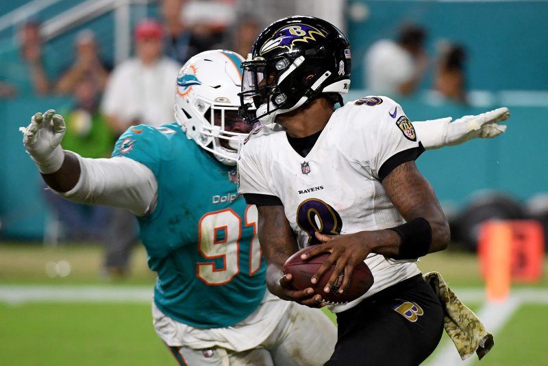 Week 9 of the 2025 NFL schedule kicks off Thursday night with the Miami Dolphins hosting the Baltimore Ravens (8:15 p.m. ET, Prime Video) at Hard Rock Stadium.
At first blush, it’s not all that compelling a matchup − two disappointing teams entering the contest with two wins apiece as the season nears its halfway point. And even despite that, oddsmakers aren’t expecting a whole lot, either − BetMGM installing the Ravens as 7½-point favorites.
That doesn’t mean it won’t be a consequential game, perhaps on multiple levels.
What should you be looking for? Let’s go three and out ahead of this week’s ‘TNF’ installment:
Lamar Jackson is back
The two-time league MVP will be behind center for the Ravens for the first time since injuring his hamstring in Week 4. Up to that point, Jackson had been his typical spectacular self, and his 130.5 quarterback rating easily paces the NFL − and would smash the single-season record set by Aaron Rodgers (122.5 in 2011) if he can somehow maintain it. After some oddities last week, when Jackson practiced but was eventually ruled out of Baltimore’s game against the Chicago Bears, he was a full participant this entire week and doesn’t carry any kind of injury designation going into Thursday.
“I am extremely excited,’ Jackson, a native of South Florida, said Tuesday. ‘I can’t wait to touch the grass with my guys; it’s been a while.” 
Saying he’s back to 100%, expect Jackson and backfield mate Derrick Henry to take aim at a Miami defense that currently ranks as the league’s fifth-worst against the run and surrenders 5.0 yards per carry.
Ravens about to roll?
Even without Jackson, the Ravens handled the Bears 30-16 on Sunday and wound up as the only AFC North team with a victory in Week 8. Though Baltimore, a popular preseason pick to win Super Bowl 60, is currently in 12th place in the 16-team conference, a squad that’s won its division the past two seasons appears set to go on a heater with Jackson and several other injured players returning to the lineup. Based on opponents’ collective winning percentages, the Ravens have the league’s fifth-easiest schedule the rest of the way and their next five games come against teams currently sporting sub-.500 records. After that, they face the division-leading Pittsburgh Steelers, who are only two games up on Baltimore in the standings.
‘Each and every game is going to be like a ‘win or go home game,’’ said Jackson.
‘This is the first season ever (that we’re) starting off this slow. So, it’s do or die right now, each and every week.” 
Trade deadline showcase for Dolphins?
While Miami’s 2-6 record is comparable to Baltimore’s 2-5 on the surface, the Fins’ talent quotient can’t touch the Ravens’. The vibes in South Florida haven’t been great going back to the offseason, and questions about the job security of head coach Mike McDaniel and GM Chris Grier persist.
Even coming off a 34-10 shellacking of the Falcons in Atlanta, the main focus on the Dolphins right now pertains to next Tuesday’s trade deadline − and which players might get offloaded. And while dealing wideout Jaylen Waddle seems like a long shot, especially with Tyreek Hill out for the rest of the year and possibly at the end of his tenure with the Dolphins, pass rushers Jaelan Phillips, Bradley Chubb and Matt Judon could all be available. A strong showing by any of them against Jackson and Co. could drive up their price tags while fueling interest heading into the weekend.
Not that Miami’s players are focused on such outside narratives.
“We look at it like there’s still a lot of ball left. We just want to be 1-0 every week. We believe in the process for sure,’ said Dolphins defensive lineman Benito Jones.
‘Wins and losses, they happen but we always want to win more than we lose. That’s why we come to work every day to try to get better.”
This post appeared first on USA TODAY